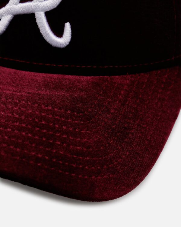New Era Atlanta Braves 'Velvet Dreams 2.0' 9FORTY A-Frame Snapback Burgundy - Image 2