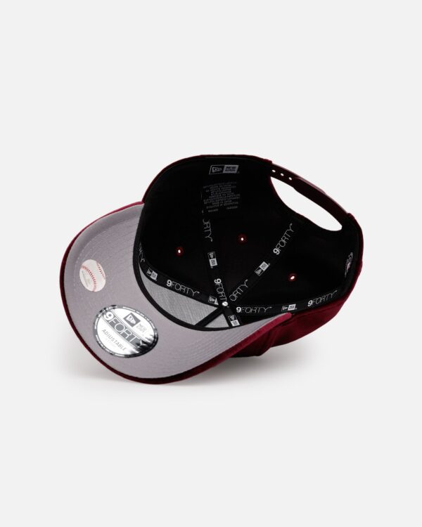 New Era Atlanta Braves 'Velvet Dreams 2.0' 9FORTY A-Frame Snapback Burgundy - Image 7