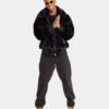 XXIII Baller Fur Jacket Black - Image 3