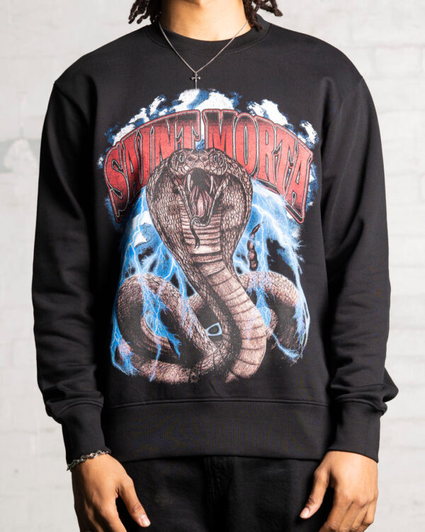 Saint Morta Cobra Crewneck Black - Image 3