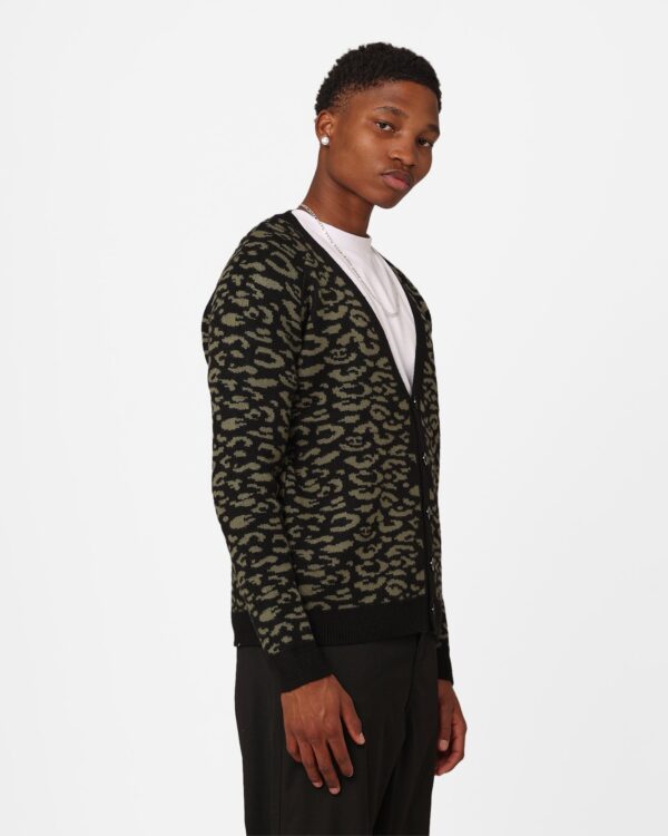 XXIII Thiago Leopard Cardigan Khaki/Black - Image 5