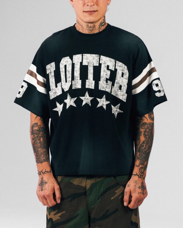 Loiter Star Jersey T-Shirt Black