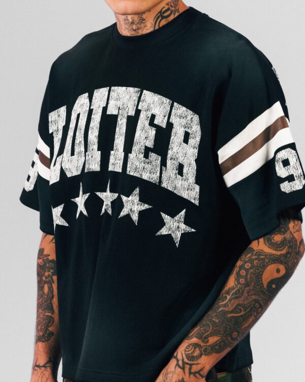 Loiter Star Jersey T-Shirt Black - Image 7