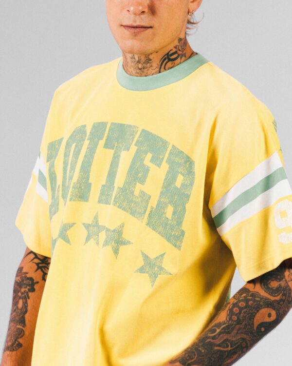 Loiter Star Jersey T-Shirt Yellow - Image 9