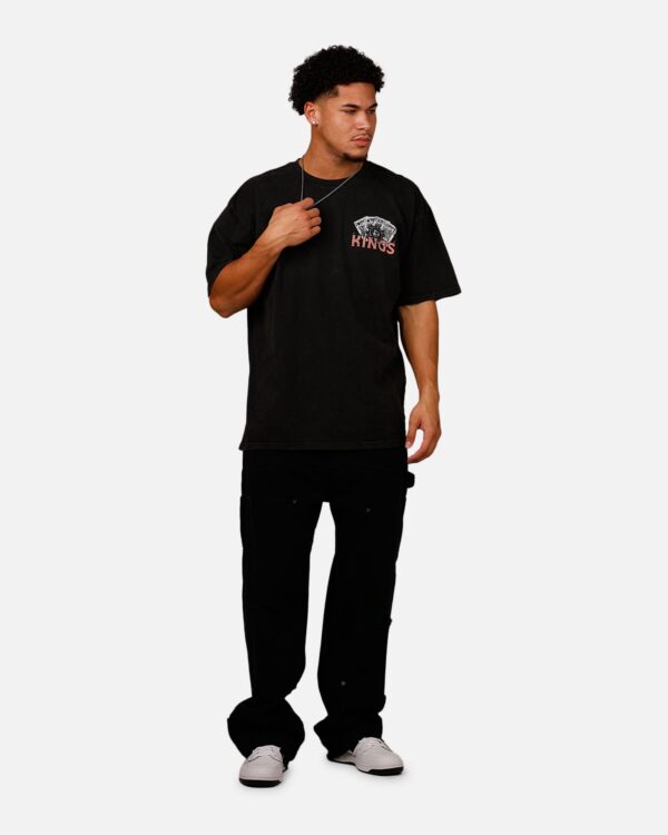 Culture Kings Reaper T-Shirt Black Acidwash - Image 3