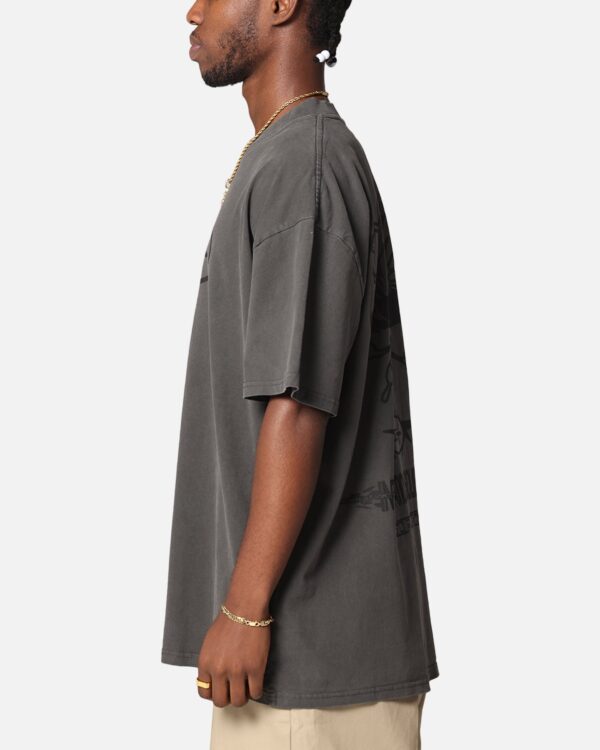 Goat Crew Solidaritry T-Shirt Black Wash - Image 6