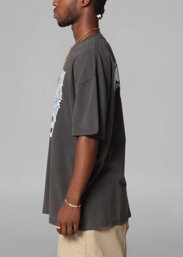 Loiter Angel Number T-Shirt Black Wash - Image 7