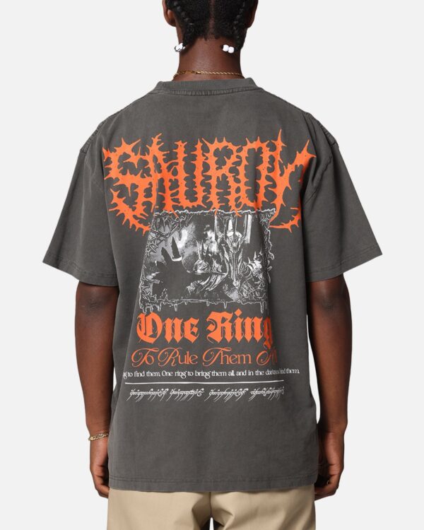 American Thrift X The Lord Of The Rings Sauron Heavy T-Shirt Black Wash