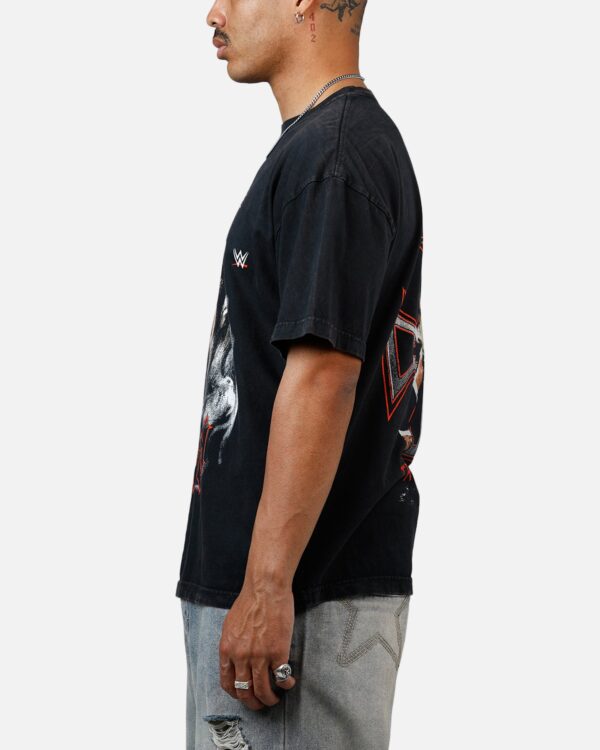 Culture Kings X WWE Triple H Wrestlemania XLI Vintage T-Shirt Black Acidwash - Image 5