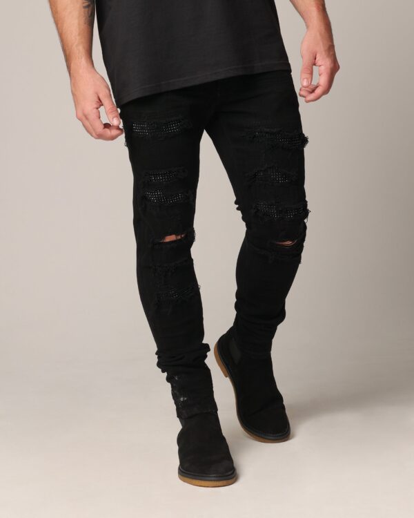 Saint Morta Diamond Summum Jeans Black - Image 5