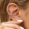 Rose Gold Bitty Gemstone Ear Cuff - Image 2