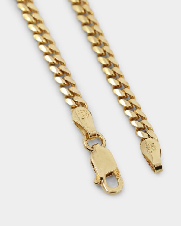 House Of Auric 3mm Cuban Chain 18K Gold Vermei - Image 12