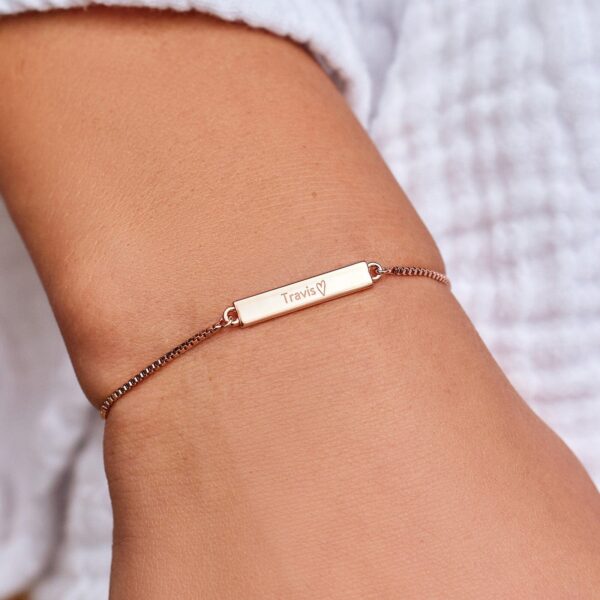 Engravable Double-Sided Bar Bracelet - Image 17