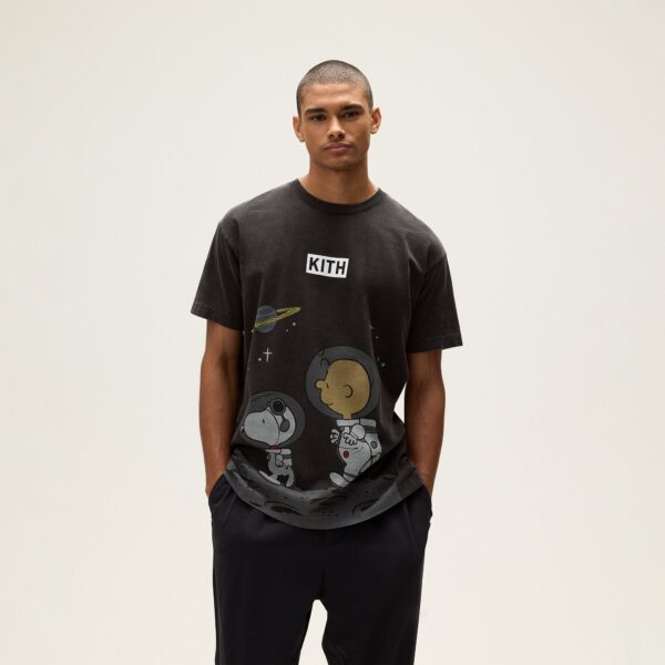 Kith for Peanuts Space Vintage Tee - Black - Image 2