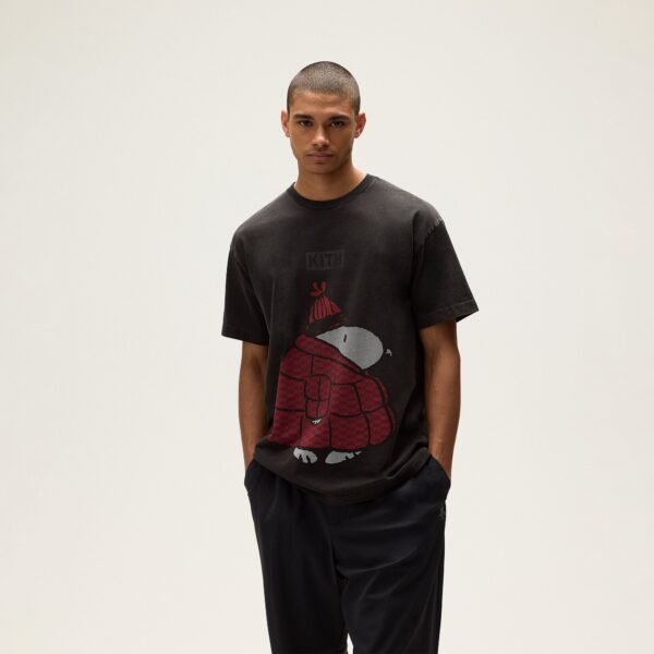 Kith for Peanuts Puffer Vintage Tee - Black - Image 2