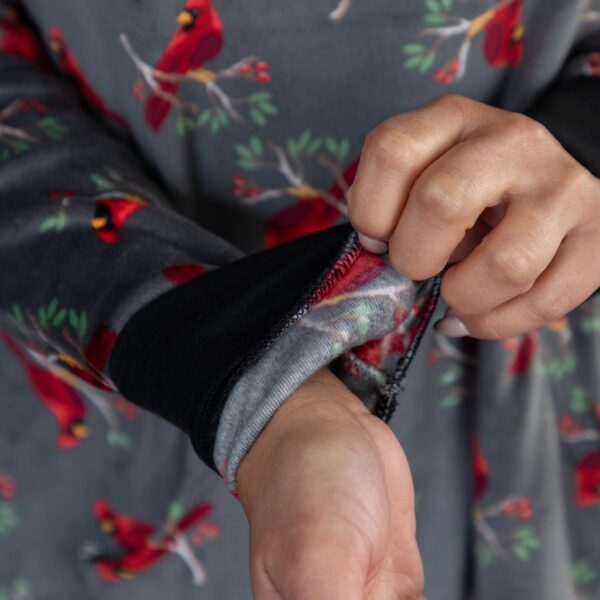 Luxe Cardinal Long Sleeve Nightgown - Image 6