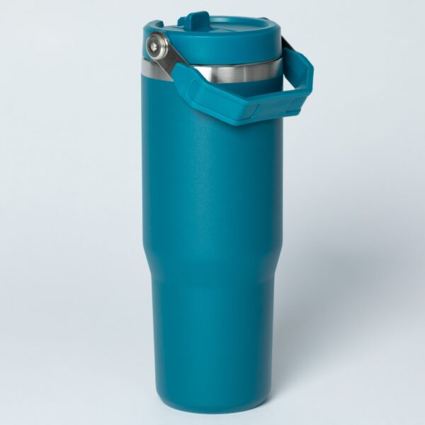 Paw Print Stainless Steel Tumbler with Flip Straw - 30 oz - Image 18