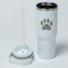 Paw Print Stainless Steel Tumbler with Flip Straw - 30 oz - Image 30