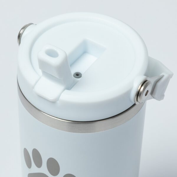 Paw Print Stainless Steel Tumbler with Flip Straw - 30 oz - Image 24