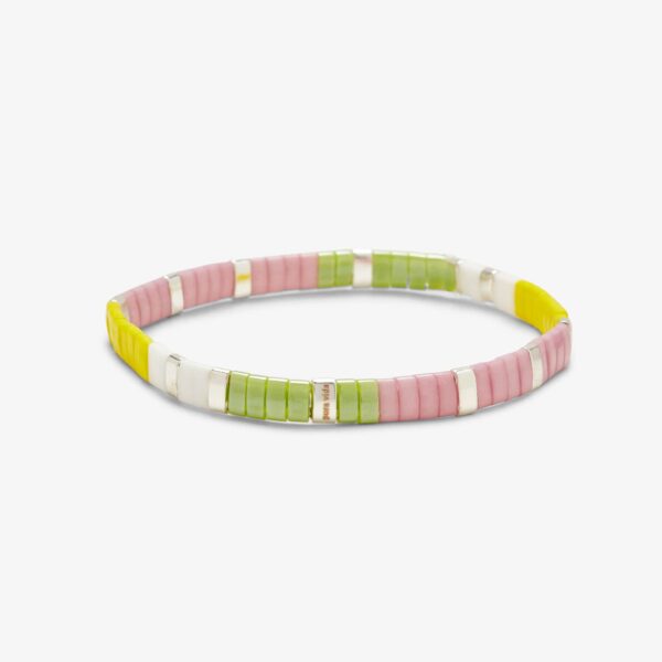 Tile Bead Stretch Bracelet - Image 2
