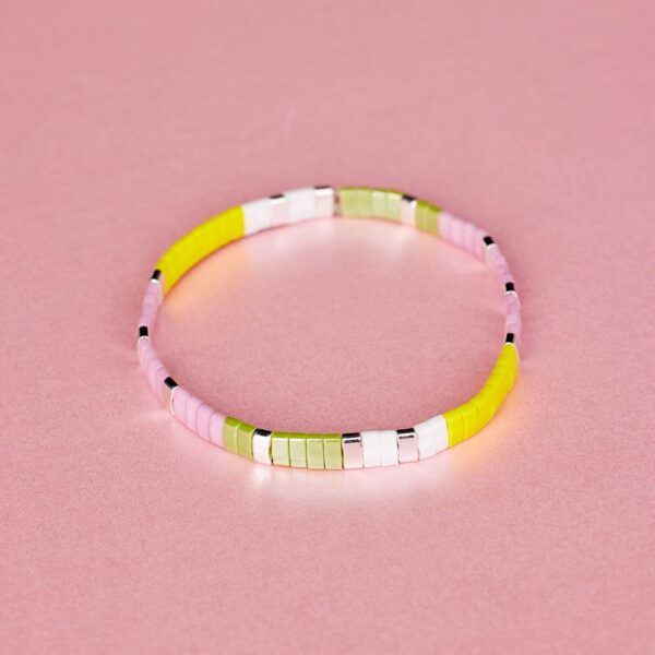 Tile Bead Stretch Bracelet - Image 7
