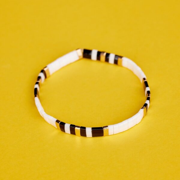 Tile Bead Stretch Bracelet - Image 8