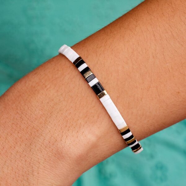 Tile Bead Stretch Bracelet - Image 10