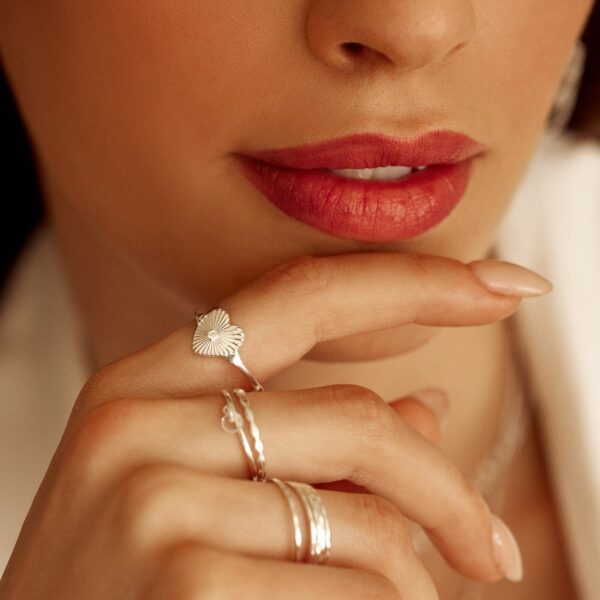 Sunburst Heart Ring - Image 4