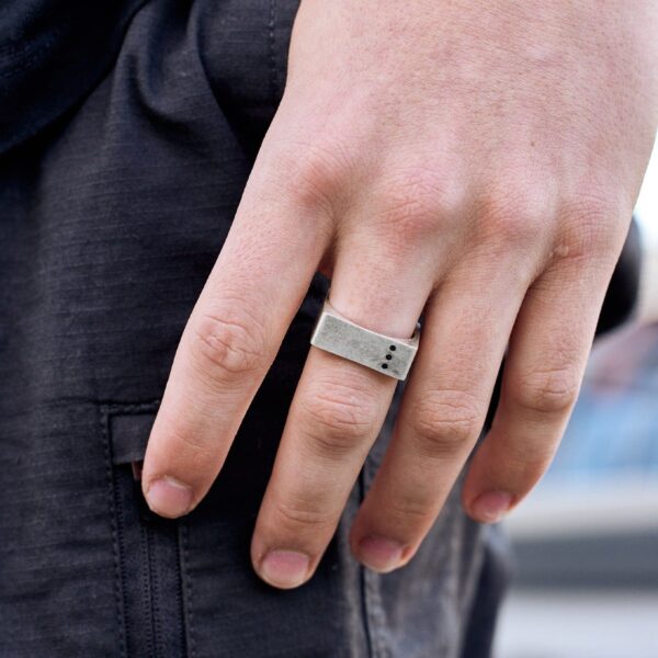 Men's Motivation Signet Ring - Image 3
