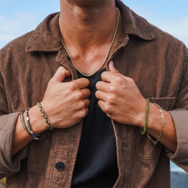 Men's Carabiner Clasp Chain Bracelet - Image 21