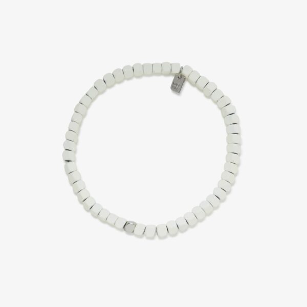 Men's Coated Hematite Stretch Bracelet - Image 3