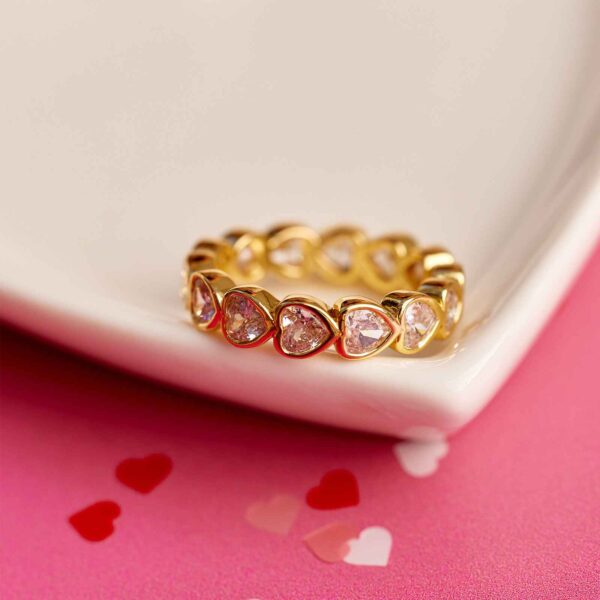 Stone Heart Ring Band - Image 3