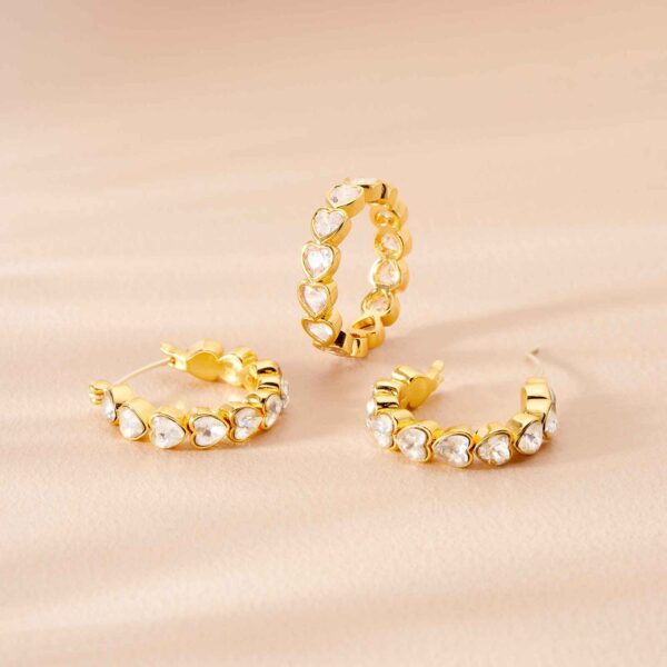 Stone Heart Ring Band - Image 5