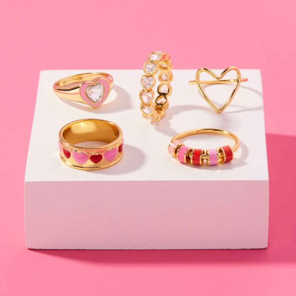 Stone Heart Ring Band - Image 6
