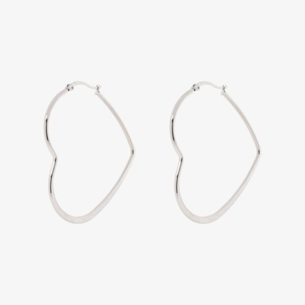 Oversized Heart Hoop Earrings - Image 7
