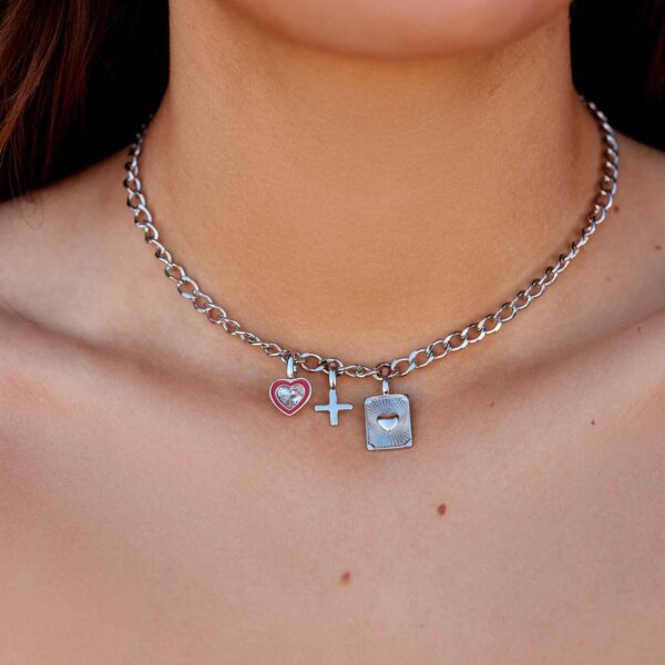 Harper Stone & Enamel Heart Charm - Image 14