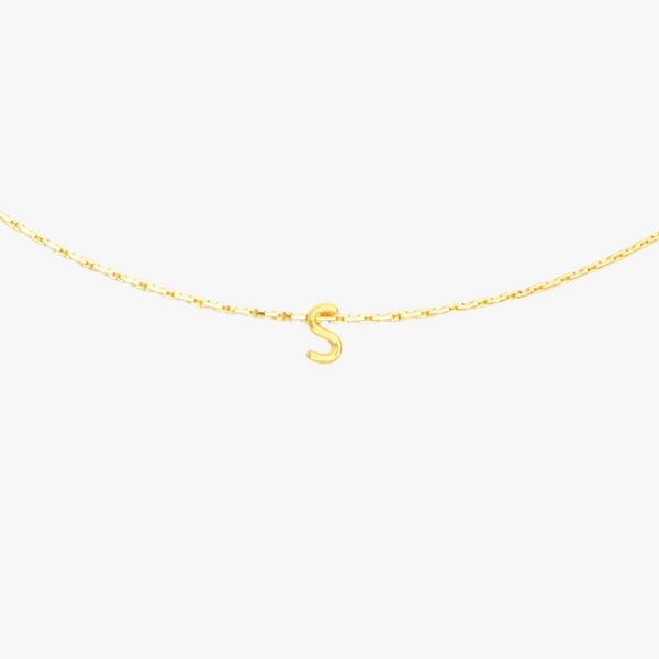 Snake Chain Alphabet Necklace - Image 30