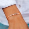 Silver Delicate Wave Bracelet - Image 6