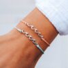 Silver Delicate Wave Bracelet - Image 5