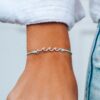 Silver Delicate Wave Bracelet - Image 7