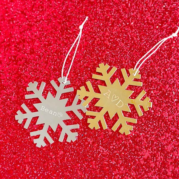 Engravable Snowflake Ornament - Image 8