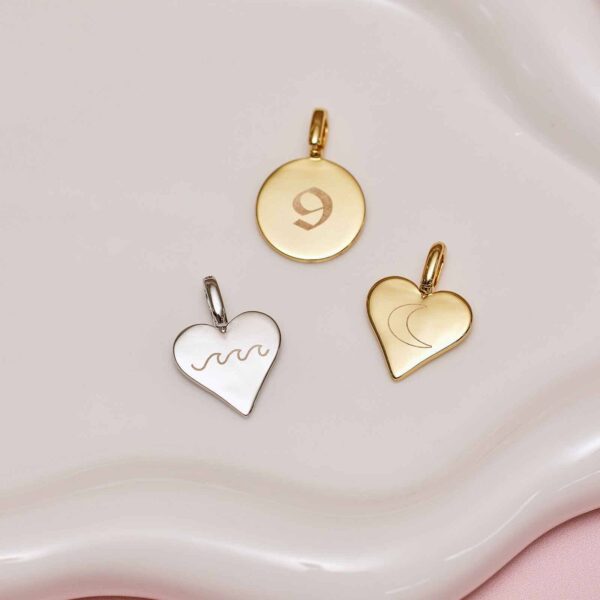 Engravable Heart Harper Charm - Image 4