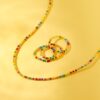 Rainbow Bead Stretch Ring 3 Pack - Image 4