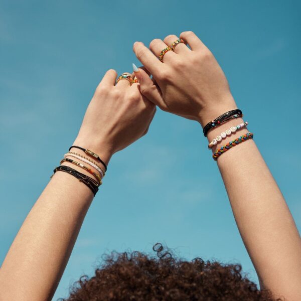 Rainbow Bead Stretch Ring 3 Pack - Image 7