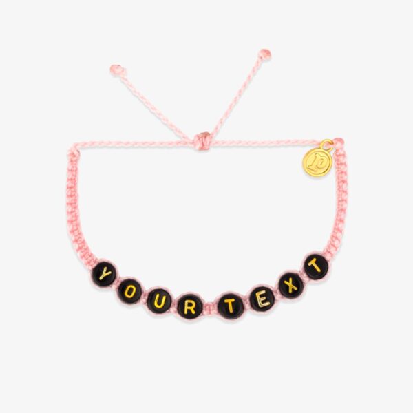Black Alphabet Bead Bracelet - Image 14