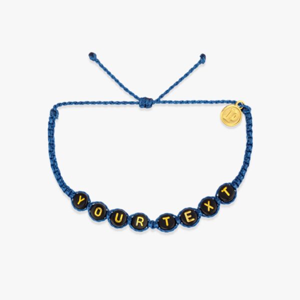 Black Alphabet Bead Bracelet - Image 15