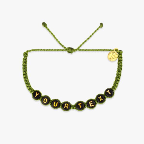 Black Alphabet Bead Bracelet - Image 16
