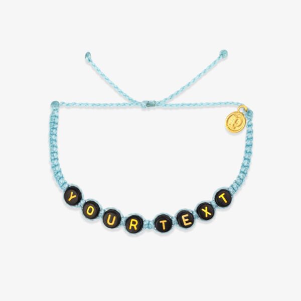 Black Alphabet Bead Bracelet - Image 12