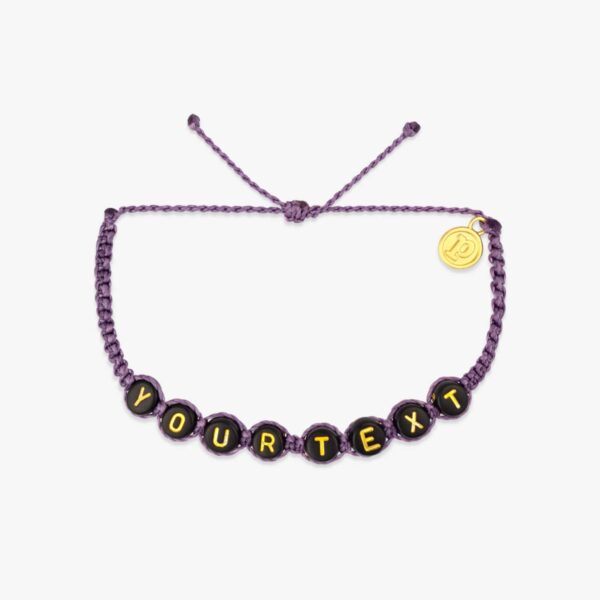Black Alphabet Bead Bracelet - Image 8