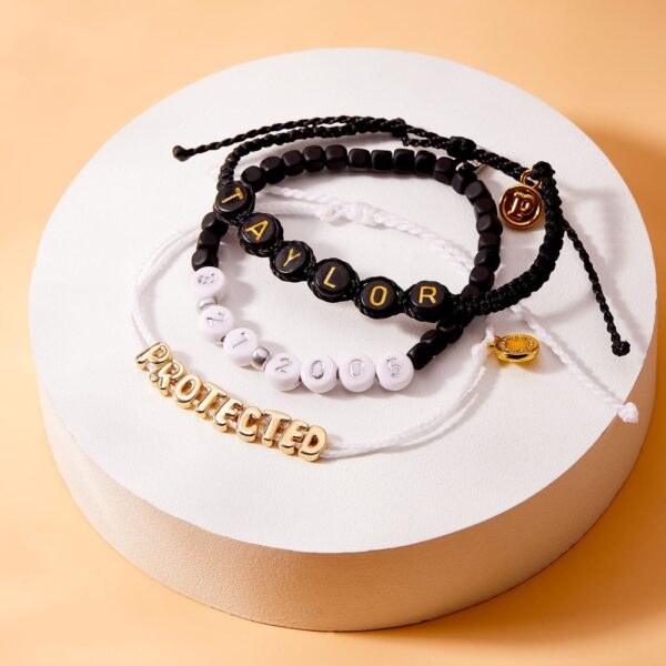 Silver Hematite Bead Stretch Bracelet - Image 8